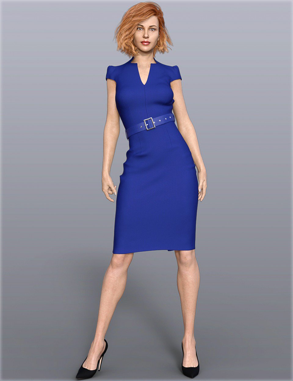 Daz Studio 3D Dforce Petite Style Soft Salopette and Sketch Set for Genesis 8 Females Model